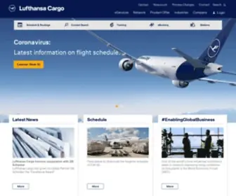 Lufthansa-Cargo.com(Lufthansa Cargo) Screenshot