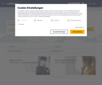 Lufthansa.de(Book tickets online now and fly out into the world) Screenshot