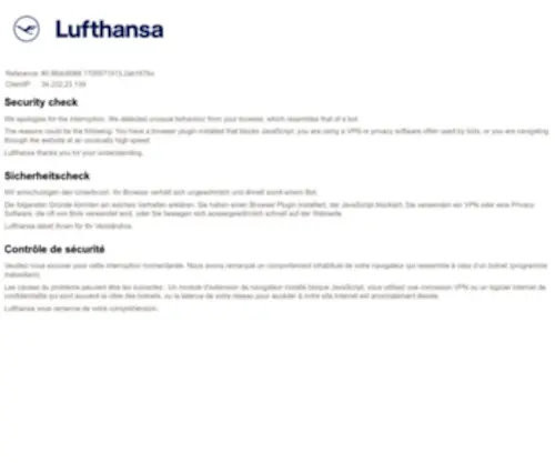 Lufthansa.kr(Lufthansa) Screenshot