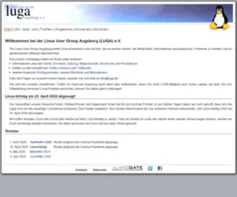 Luga.de(LUGA e.V) Screenshot