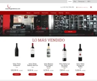 Lugardelvino.com(Comprar vino online) Screenshot
