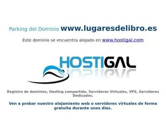 Lugaresdelibro.es(Registro de dominios y hosting) Screenshot