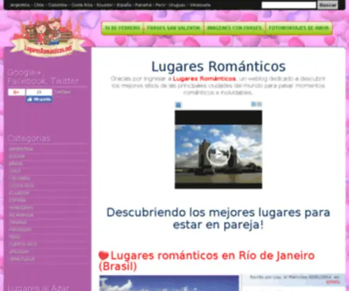 Lugaresromanticos.net(LUGARES ROMANTICOS) Screenshot