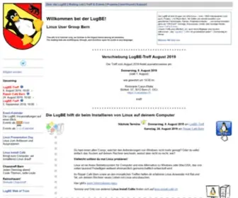 Lugbe.ch(Linux User Group Bern) Screenshot