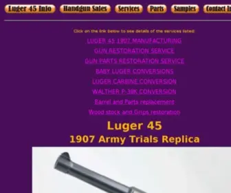 Lugerman.com(Firearm restoration) Screenshot