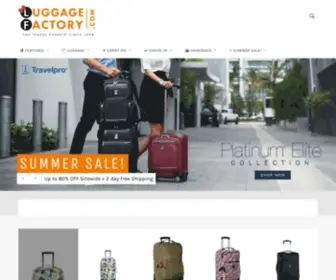 Luggagefactory.com(Luggage Factory) Screenshot