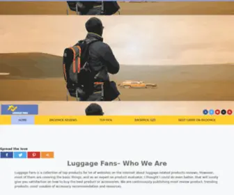 Luggagefans.com(Home) Screenshot