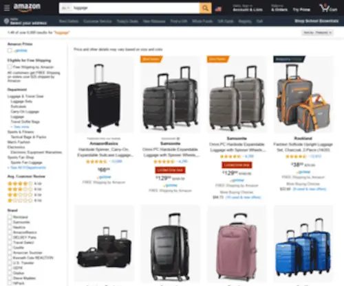Luggageguides.com(Online Luggage) Screenshot