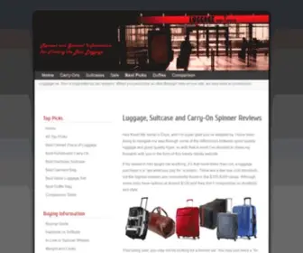 Luggageontour.com(The Best Suitcases) Screenshot