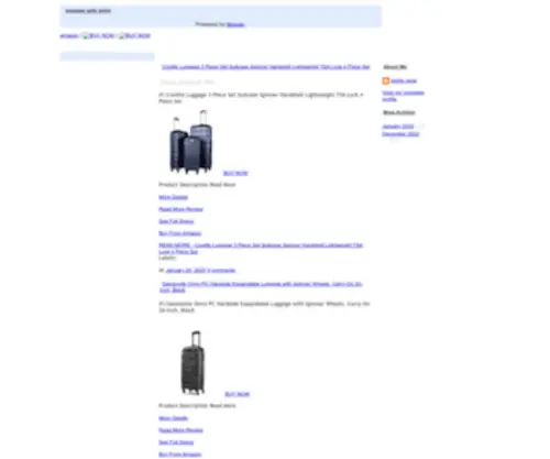 Luggagesetsstore11.blogspot.com(Luggage sets store) Screenshot