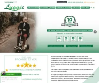 Luggiescooters.com(Lightweight & Portable Travel Mobility Scooter; Luggie) Screenshot