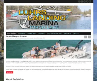 Luhrslanding.com(Luhrs Landing Marina Torch Lake) Screenshot