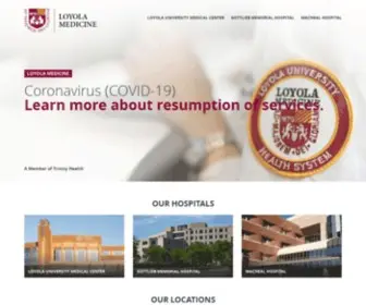 Luhs.org(Loyola University Health System) Screenshot