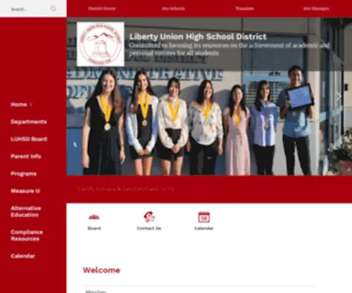 Luhsd.net(Liberty Union High School District) Screenshot