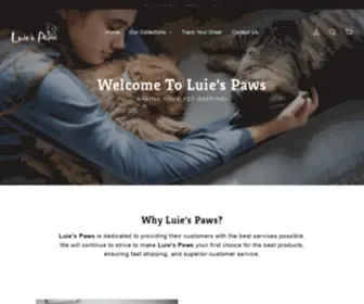 Luiespaws.com(Luie's Paws) Screenshot