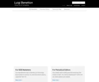 Luigibenetton.com(Copywriter, technical writer, translator (FR) Screenshot