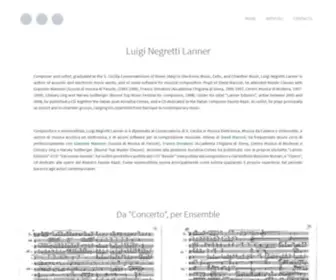 Luiginegrettilanner.com(Luigi Negretti Lanner) Screenshot