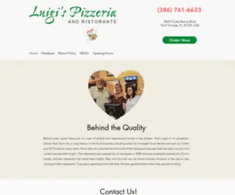 Luigisclydemorris.com(Luigi's Pizzeria and Ristorante) Screenshot