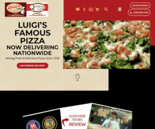Luigisfamous.com(Luigi’s Famous Pizza) Screenshot