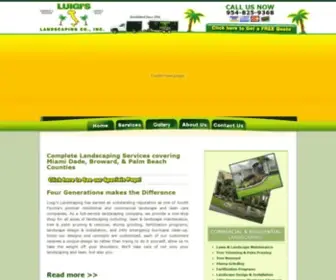 Luigislandscaping.com(South Florida Landscaping Services) Screenshot