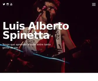 Luisalbertospinetta.com(Luis Alberto Spinetta) Screenshot