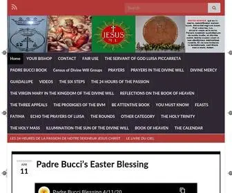 Luisapiccarreta.com(Servant of God) Screenshot