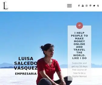 Luisasalcedovasquez.com(Luisa Salcedo Vasquez Growth Hacker) Screenshot