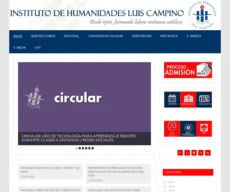 Luiscampino.cl(Instituto de Humanidades Luis Campino) Screenshot