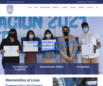 Luiscorrea.cl(Liceo Comercial Luis Correa Prieto) Screenshot