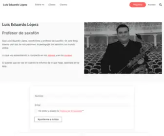 Luiseduardolopez.es(Profesor de saxofón) Screenshot