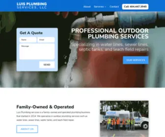 Luisplumbing.com(Luis Plumbing Services) Screenshot