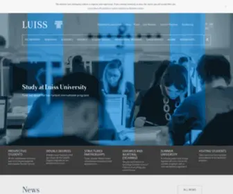 Luiss.edu(Luiss Guido Carli) Screenshot