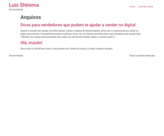 Luisshiroma.com(Vive de internet) Screenshot