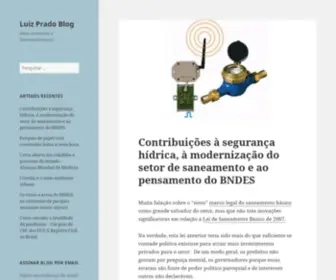 Luizprado.com.br(Meio-ambiente e Desenvolvimento) Screenshot