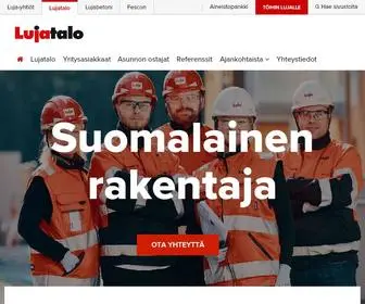 Lujatalo.fi(Suomalainen rakentaja palveluksessasi) Screenshot