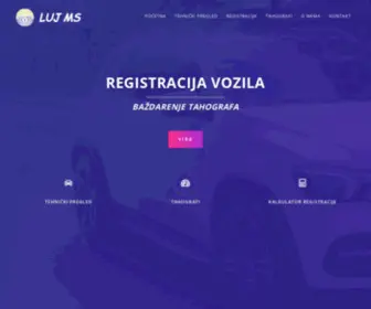 LujMs.rs(TEHNIČKI PREGLED REGISTRACIJA VOZILA LUJ MS) Screenshot