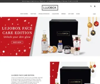 Lujobox.com(Luxury Beauty Subscription Box India) Screenshot