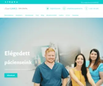 Lukacsspadental.hu(Budapest fogászat wellness környezetben) Screenshot