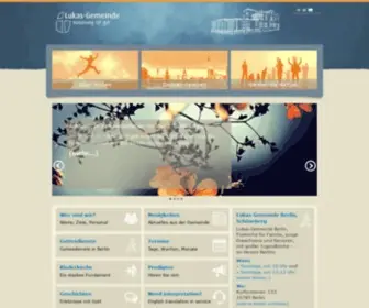 Lukas-Gemeinde.de(Lukas Gemeinde Berlin) Screenshot