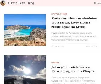 Lukaszciesla.com(Łukasz Cieśla) Screenshot