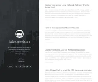 Luke.geek.nz(luke) Screenshot