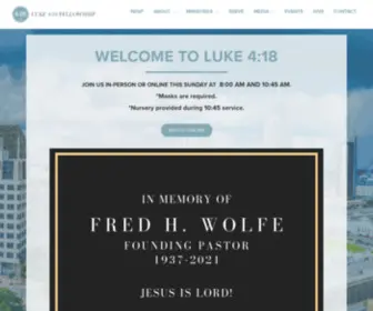 Luke418Fellowship.com(Luke 4) Screenshot