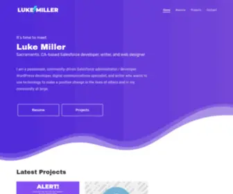 Lukeamiller.net(Miller Marketing Management) Screenshot