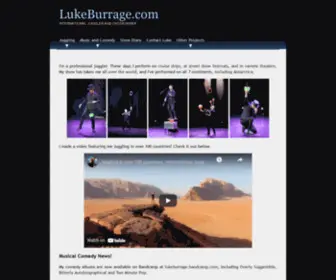 Lukeburrage.com(Luke Burrage) Screenshot