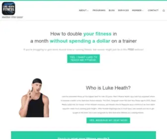 Lukeheathfitness.com.au(Healthier Fitter Leaner) Screenshot