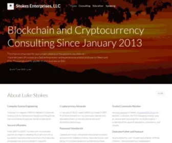 Lukestokes.info(Blockchain and cryptocurrency consulting) Screenshot