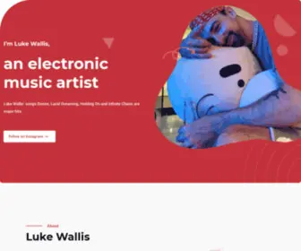 Lukewallismusic.com(Luke Wallis) Screenshot