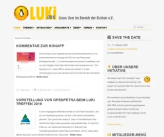 Luki.org(Linux User im Bereich der Kirchen) Screenshot