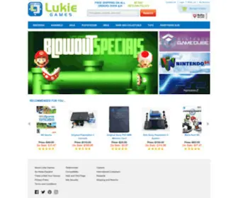 Lukiegames.com(Buy Games and Systems) Screenshot