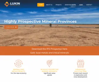 Lukinresources.com(Lukin Resources) Screenshot